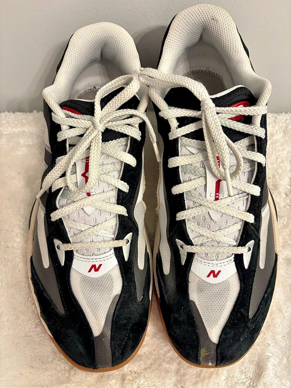 New Balance 550 Black & White Sneakers Sz.12